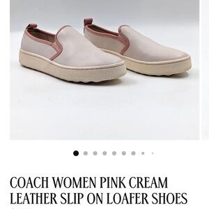 Coach Women's Slip-On Sneaker Loafer with Petal Trim Size 7.5